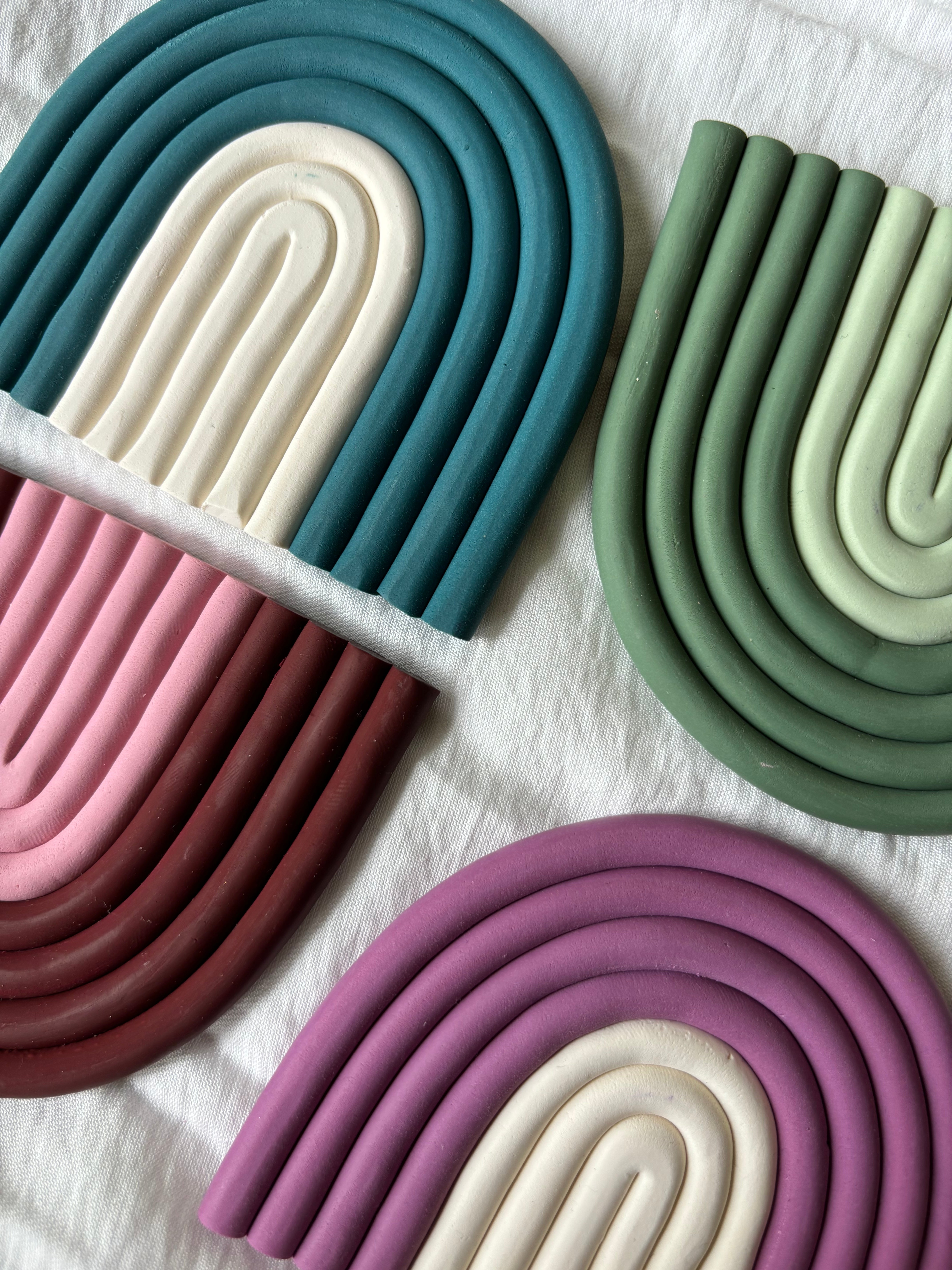 Rainbow Coasters: Multicolors Available
