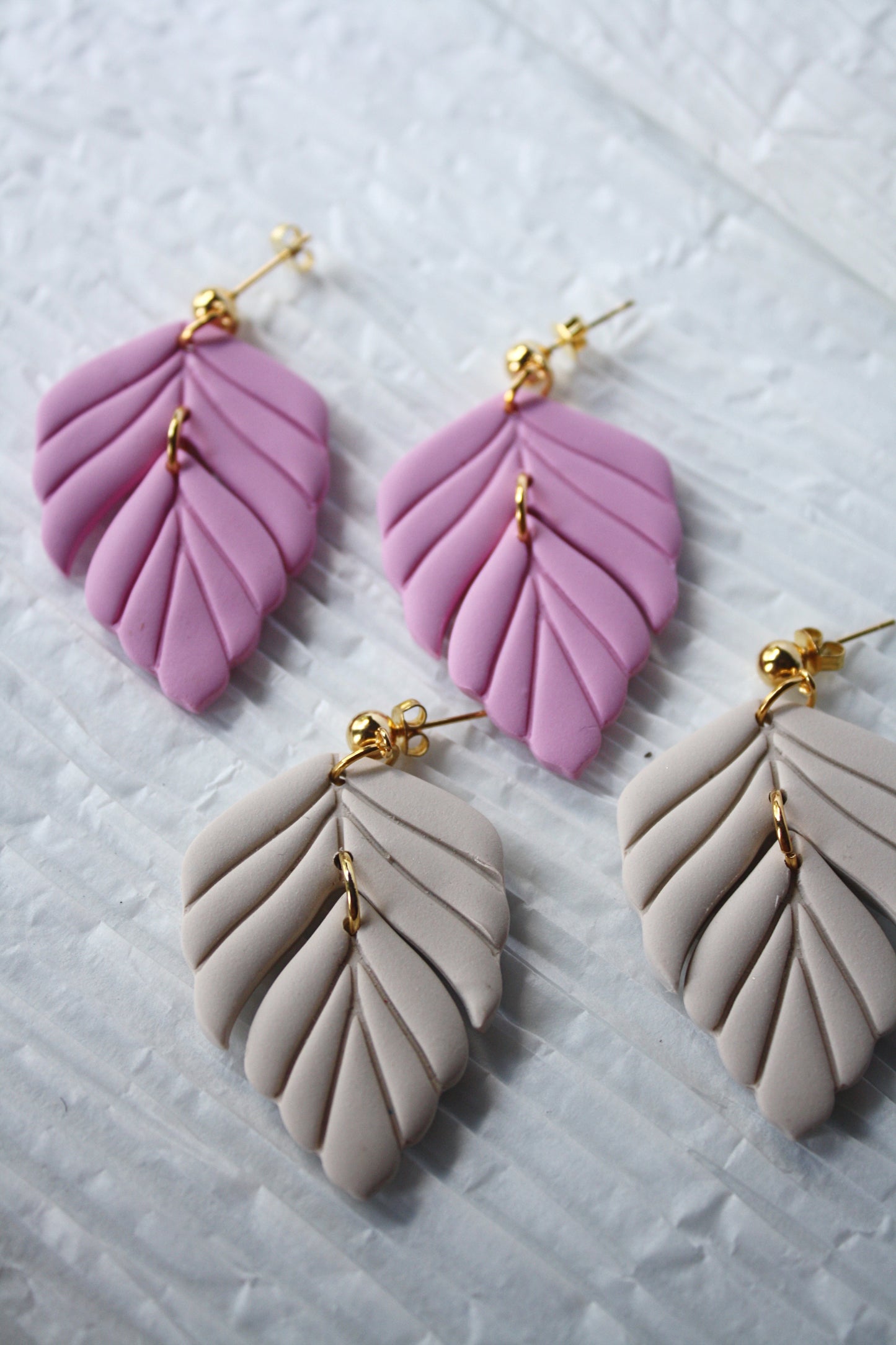 Formal Clay Scalloped Earring