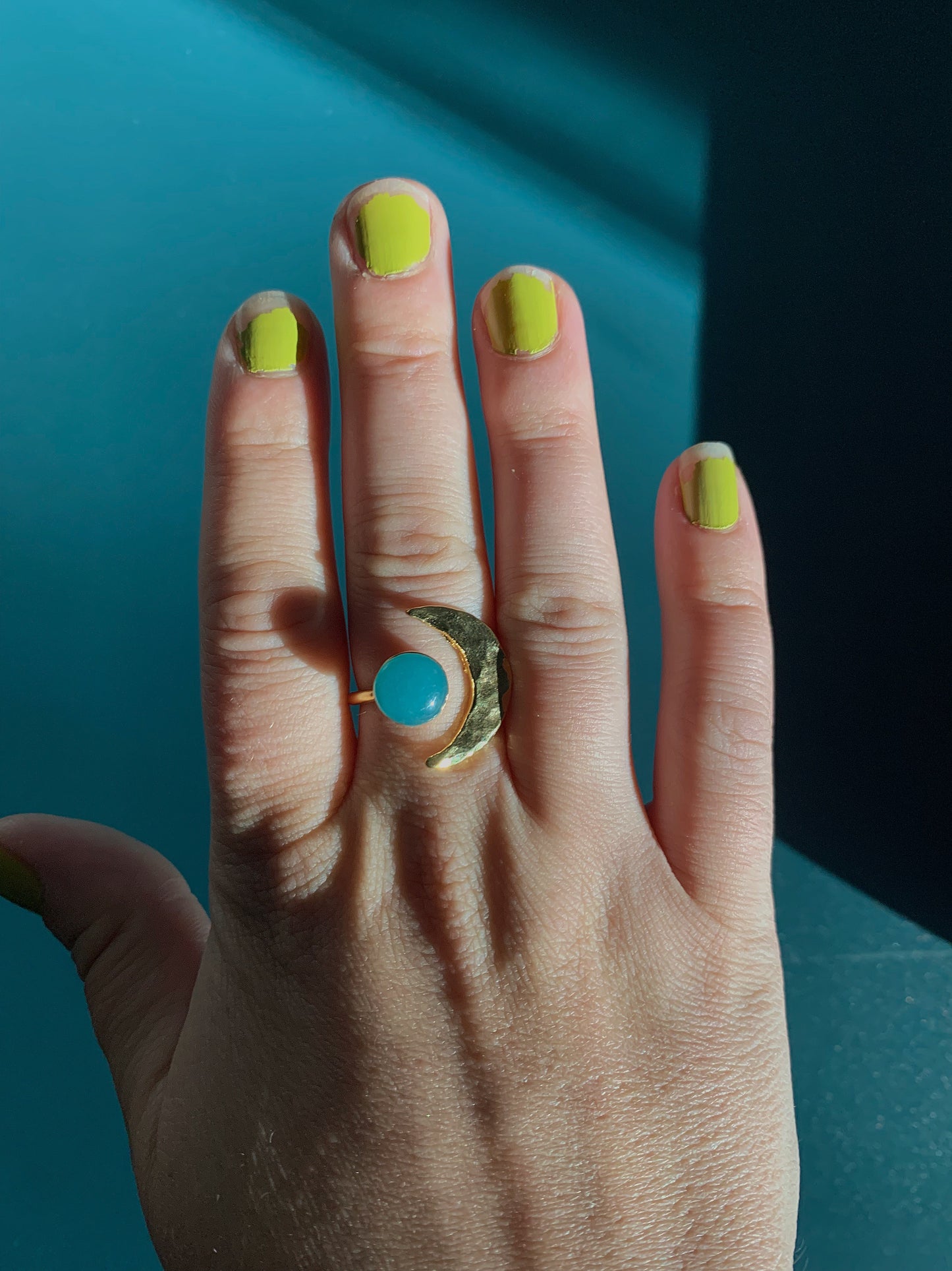 Gold Moon Ring
