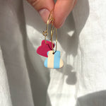 Load image into Gallery viewer, Striped Summer Hoops
