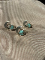 Load image into Gallery viewer, Silver Moon Ring: Turquoise
