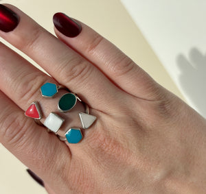 3 in 1 Geometric Ring