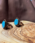 Load image into Gallery viewer, Bronze Turquoise Ring
