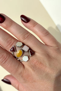 3 in 1 Geometric Ring