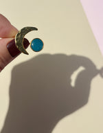 Load image into Gallery viewer, Gold Moon Ring: Ocean
