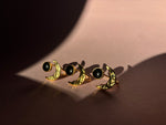 Load image into Gallery viewer, Gold Moon Ring: Black

