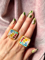 Load image into Gallery viewer, Mosaic Statement Ring
