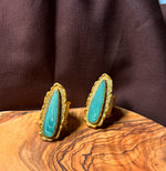 Load image into Gallery viewer, Teal Agate Statement Ring
