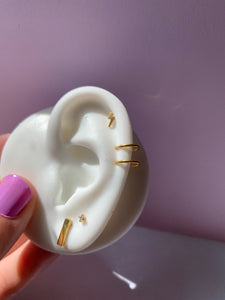 Double Hoop Fake Ear Cuff- No Piercing Required