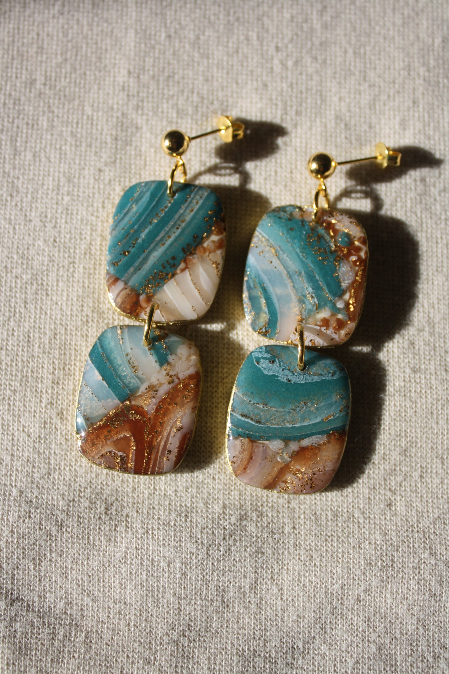 Geode Dangle Earrings