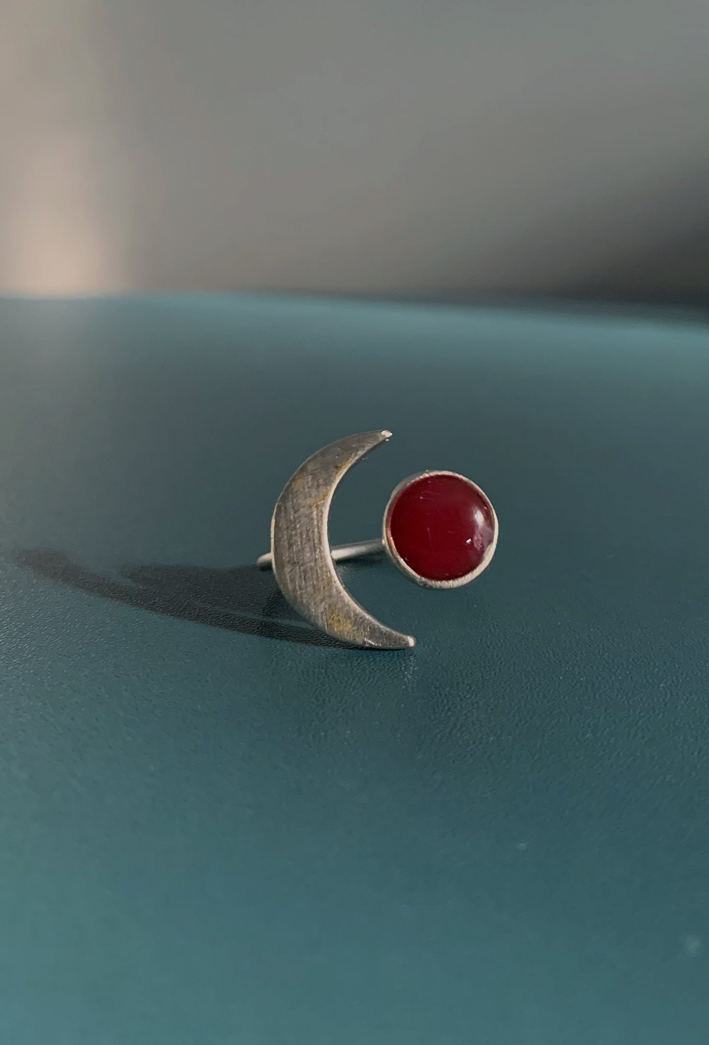 Silver Moon Ring