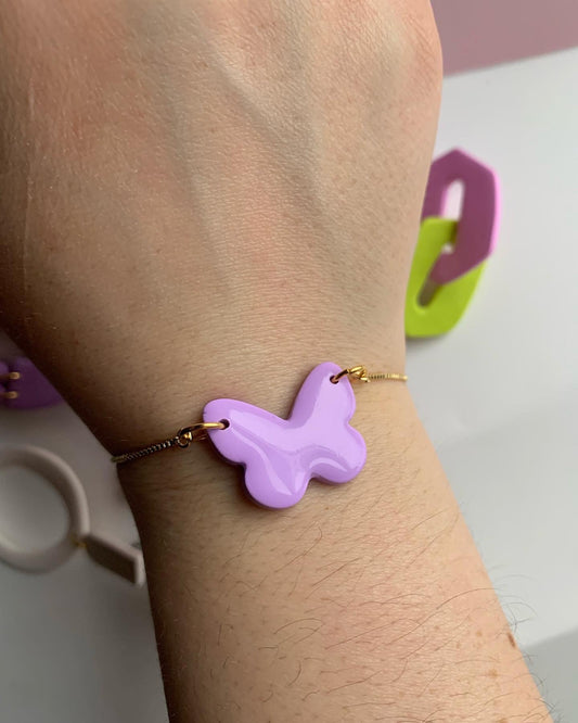 Butterfly Bracelet: Purple