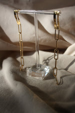 Load image into Gallery viewer, Long Paperclip Chain Dangle Earring
