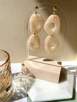 Load image into Gallery viewer, Milk &amp; Honey Double Donut Earrings
